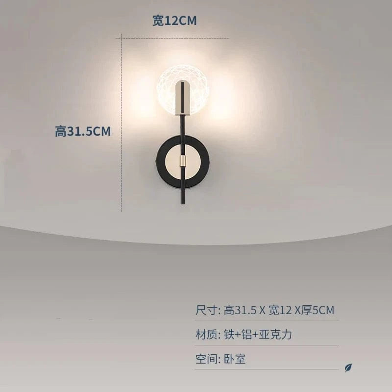 Applique Murale LED Rotative - Design Nordique Moderne | Marco Lucetti Type A / Lumière chaude