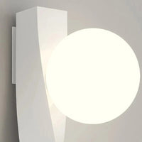 Applique Murale LED Rotative en Aluminium et Verre Blanc | Marco Lucetti