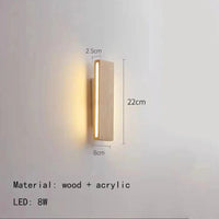 Applique murale LED rotative en bois design | Marco Lucetti 22 cm / Blanc chaud (2700-3500K)