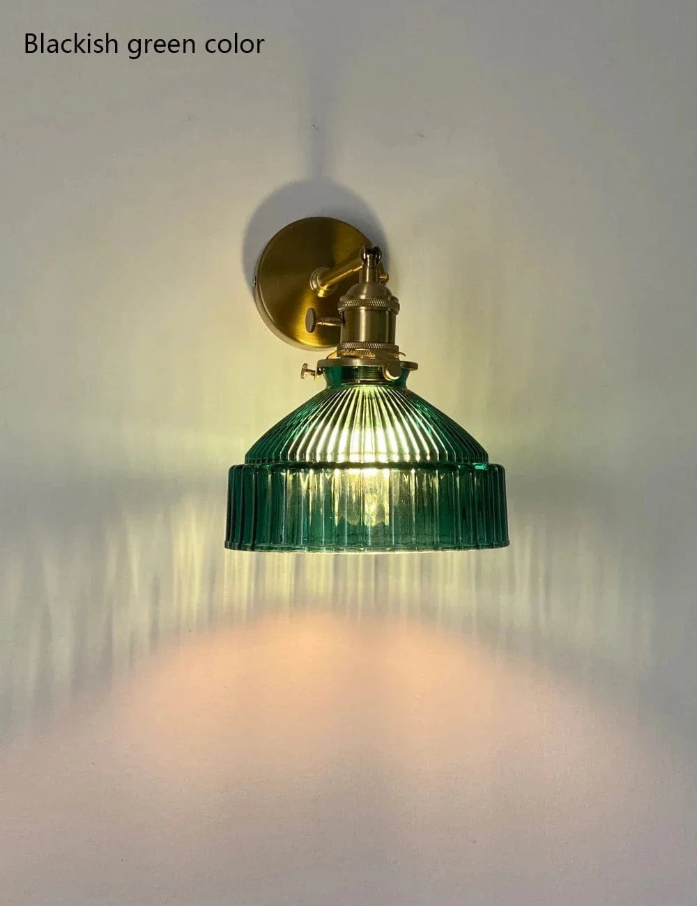 Applique murale LED rotative en verre et laiton pour miroir | Marco Lucetti