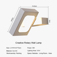 Applique Murale LED Rotative Intérieur - Décoration Luminaire