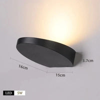 Applique Murale LED Rotative Intérieur - Décoration Luminaire | Marco Lucetti B-NOIR / Blanc chaud (2700-3500K)