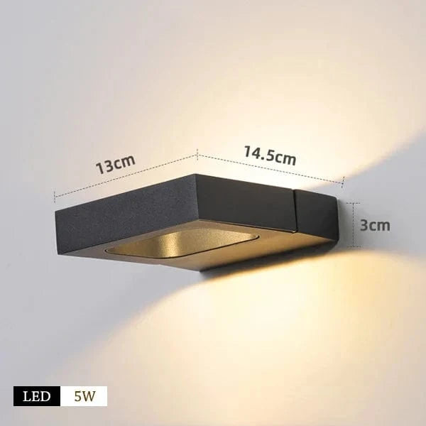 Applique Murale LED Rotative Intérieur - Décoration Luminaire | Marco Lucetti UN NOIR / Blanc froid (5 500-7 000 K).