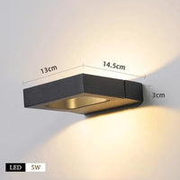 Applique Murale LED Rotative Intérieur - Décoration Luminaire | Marco Lucetti UN NOIR / Blanc froid (5 500-7 000 K).