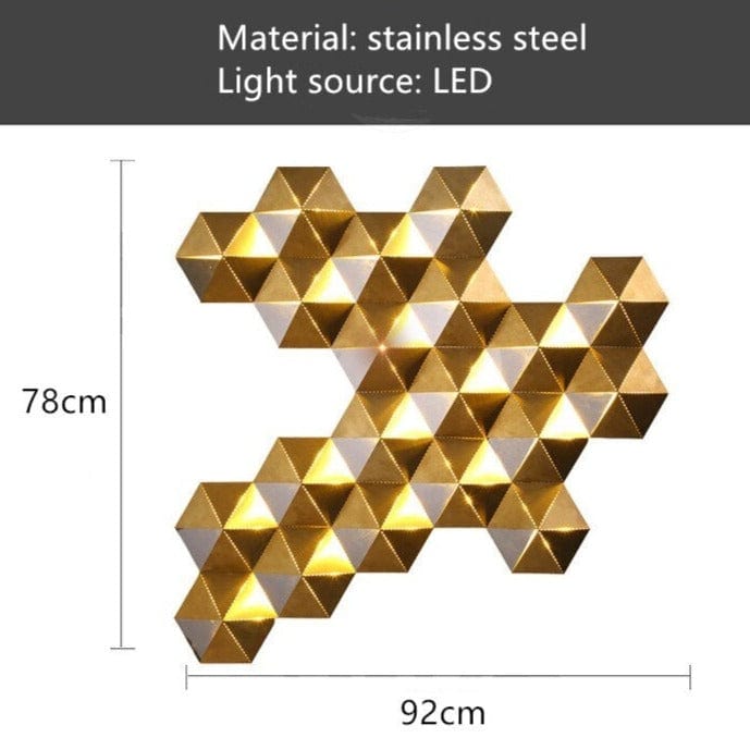 Applique murale LED Ruche Dorée Zaida | Marco Lucetti