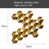 Applique murale LED Ruche Dorée Zaida | Marco Lucetti