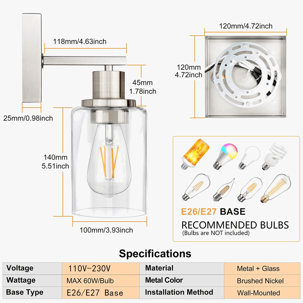 Applique Murale LED Salle de Bain Waterproof - Angle Ajustable | Marco Lucetti