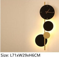 Applique murale LED Scony avec horloge | Marco Lucetti