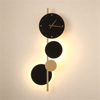 Applique murale LED Scony avec horloge | Marco Lucetti