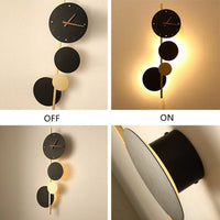 Applique murale LED Scony avec horloge | Marco Lucetti