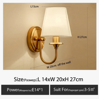 Applique murale LED de style européen pour hôtel de luxe