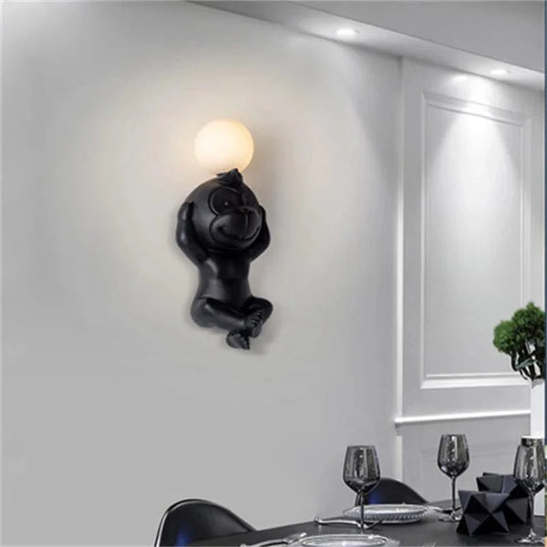 Applique murale LED singe avec variateur - Éclairage intérieur | Marco Lucetti