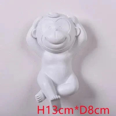 Applique murale LED singe avec variateur - Éclairage intérieur | Marco Lucetti Branchez White, écoutez