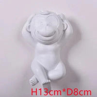 Applique murale LED singe avec variateur - Éclairage intérieur | Marco Lucetti Branchez White, écoutez