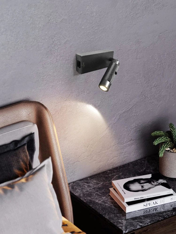 Applique murale LED Smart avec port USB et interrupteur ajustable | Marco Lucetti