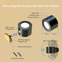 Applique murale LED Smart Touch avec recharge sans fil | Marco Lucetti