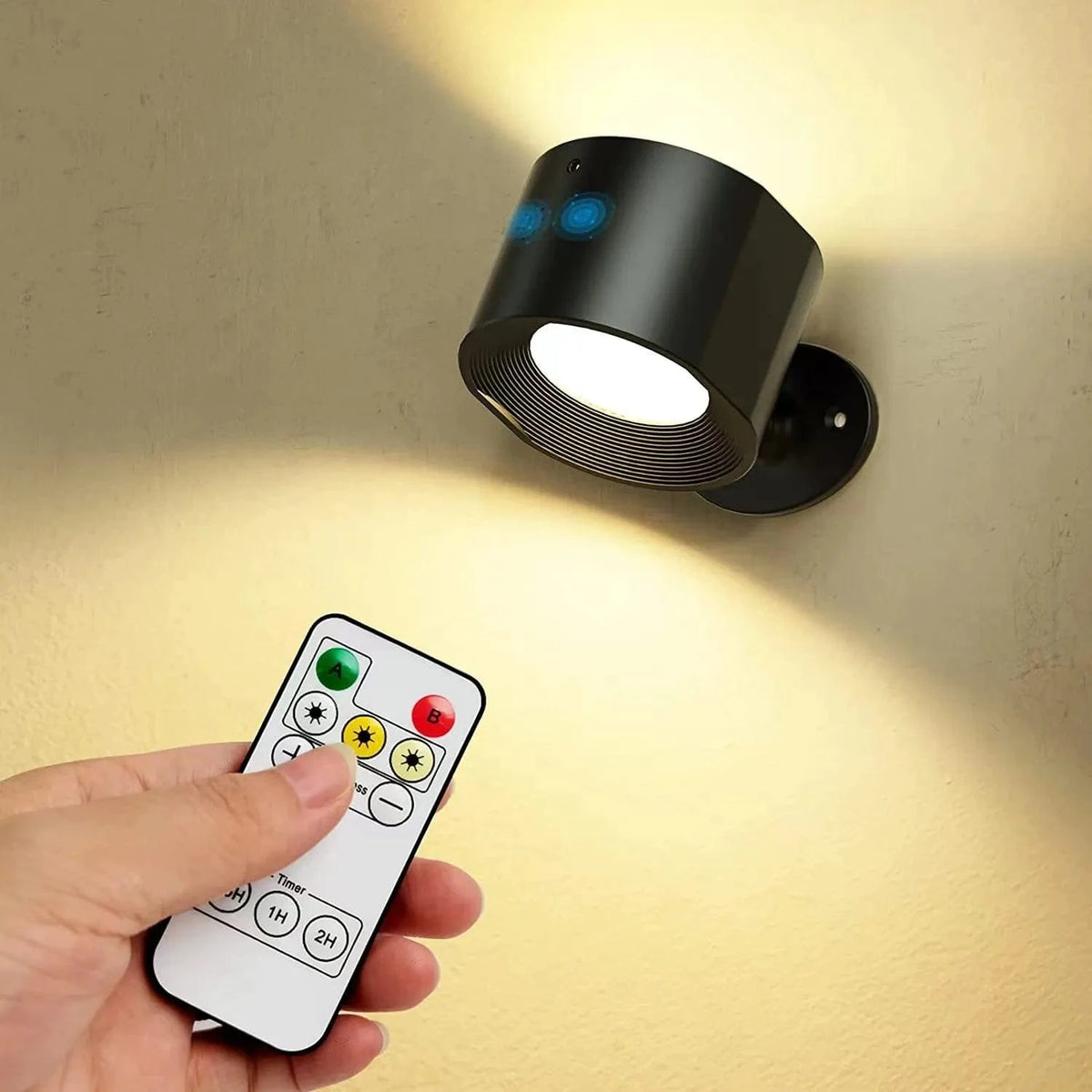 Applique murale LED Smart Touch avec recharge sans fil | Marco Lucetti F1-Noir