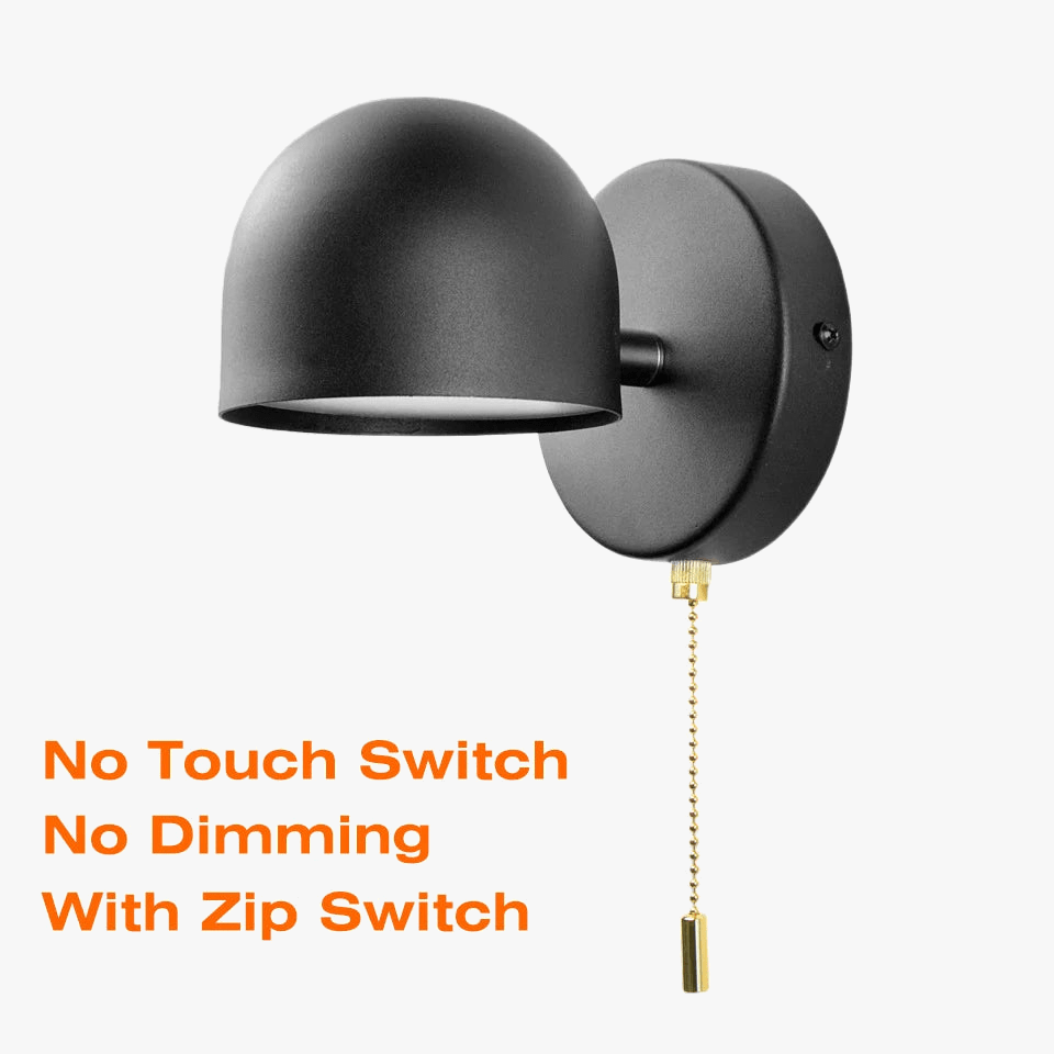 Applique murale LED Smart Touch, rotation à 350°, variateur et prise | Marco Lucetti