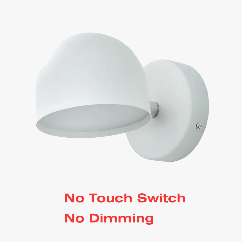 Applique murale LED Smart Touch, rotation à 350°, variateur et prise | Marco Lucetti