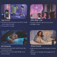 Applique murale LED Smart Wifi RGB Tuya pour extérieur Villa | Marco Lucetti