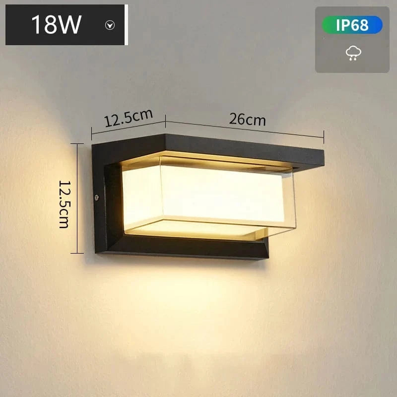 Applique murale LED Smart Wifi RGB Tuya pour extérieur Villa | Marco Lucetti Blanc chaud NON intelligent / A petit / Aucun capteur