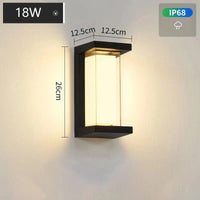 Applique murale LED Smart Wifi RGB Tuya pour extérieur Villa | Marco Lucetti Blanc chaud NON intelligent / B-Petit / Aucun capteur