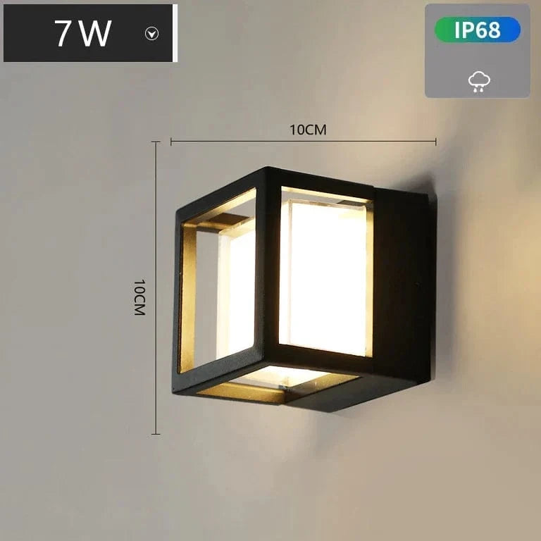 Applique murale LED Smart Wifi RGB Tuya pour extérieur Villa | Marco Lucetti Blanc chaud NON intelligent / E-Petit / Aucun capteur