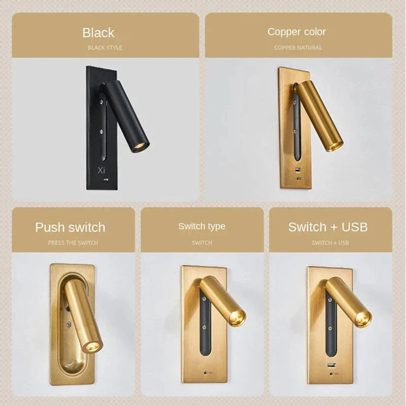 Applique murale LED SmartCharge pour hôtel | Marco Lucetti