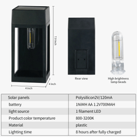 Applique murale LED solaire pour jardin extérieur - étanche et décorative | Marco Lucetti