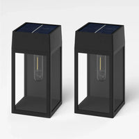 Applique murale LED solaire pour jardin extérieur - étanche et décorative | Marco Lucetti 2 pièces