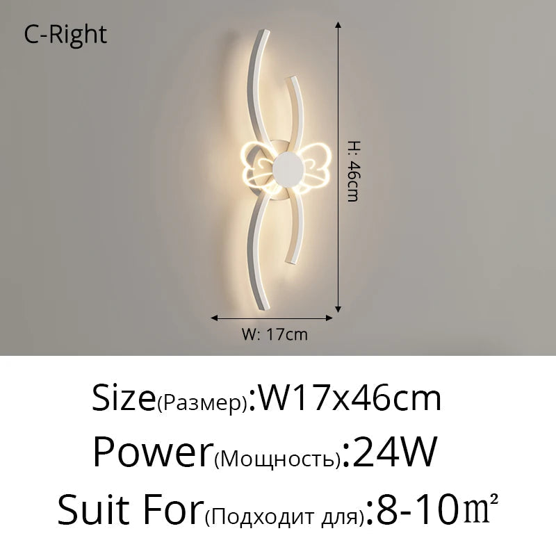 Applique murale LED Full Spectrum : Protection des Yeux, Tricolore & Créative