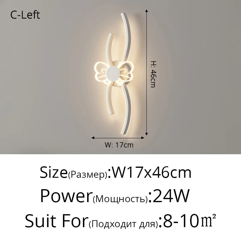 Applique murale LED Full Spectrum : Protection des Yeux, Tricolore & Créative