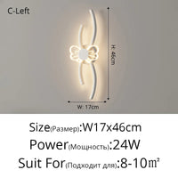 Applique murale LED Full Spectrum : Protection des Yeux, Tricolore & Créative