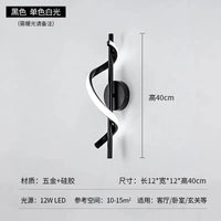 Applique Murale LED Spiral 3000K - Idéale pour le Salon | Marco Lucetti B / Blanc chaud (2700-3500K)