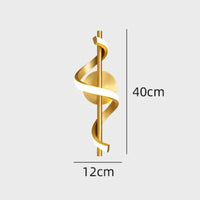 Applique Murale LED Spiral 3000K - Idéale pour le Salon | Marco Lucetti C / Blanc chaud (2700-3500K)