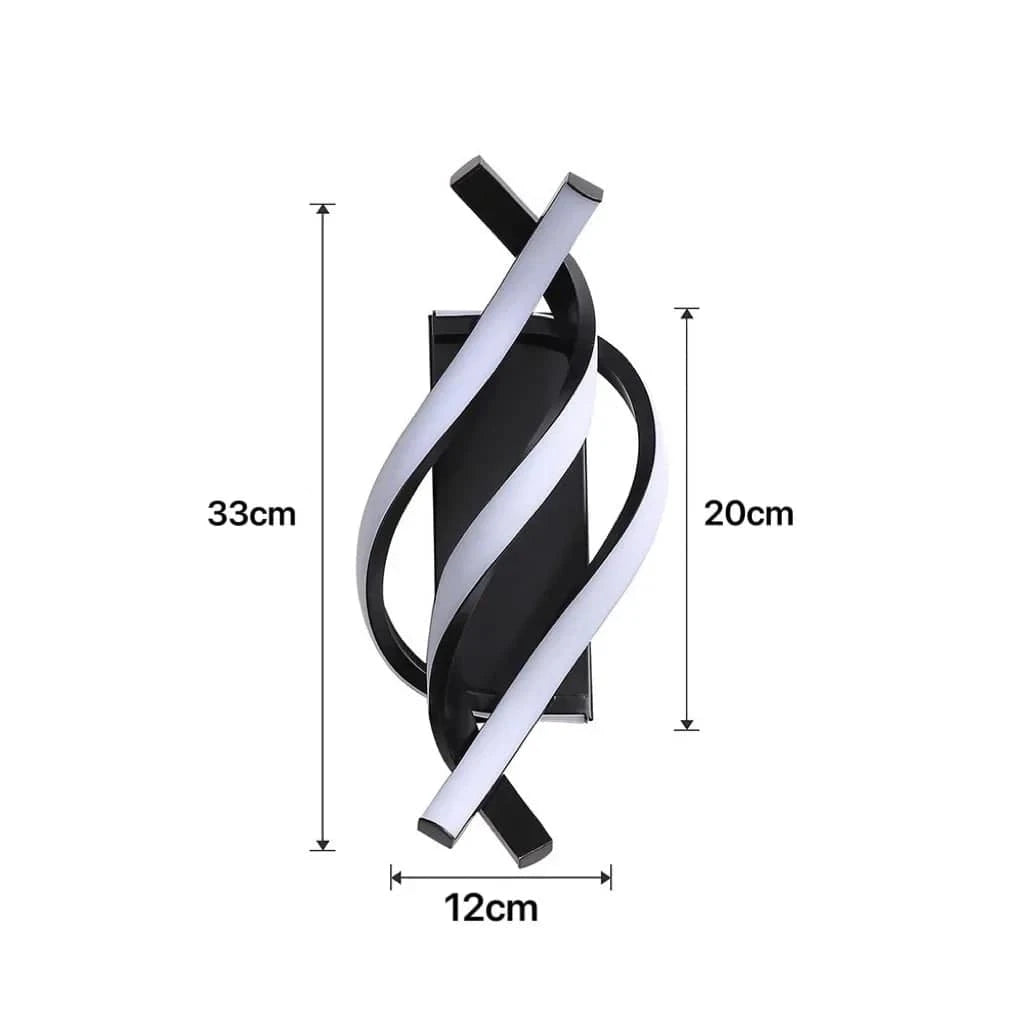 Applique Murale LED Spiral 3000K - Idéale pour le Salon | Marco Lucetti Un / Blanc chaud (2700-3500K)