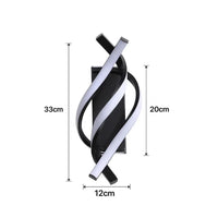 Applique Murale LED Spiral 3000K - Idéale pour le Salon | Marco Lucetti Un / Blanc chaud (2700-3500K)