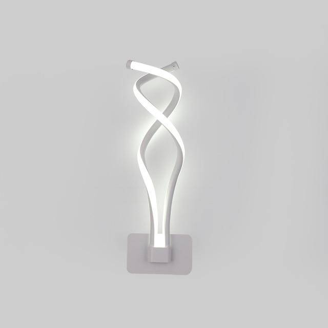 Applique murale LED spirale en aluminium - Style Moderne | Marco Lucetti Blanc / Froide