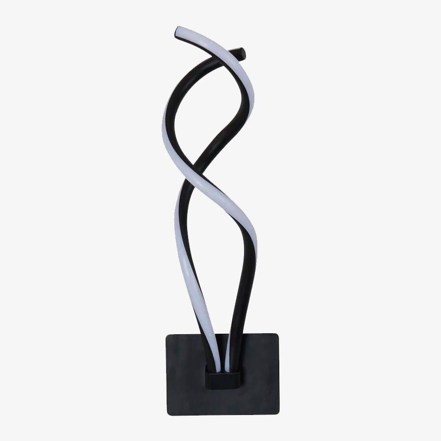 Applique murale LED spirale en aluminium - Style Moderne | Marco Lucetti Noir / Froide