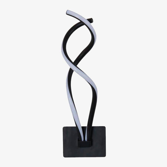 Applique murale LED spirale en aluminium - Style Moderne | Marco Lucetti Noir / Froide