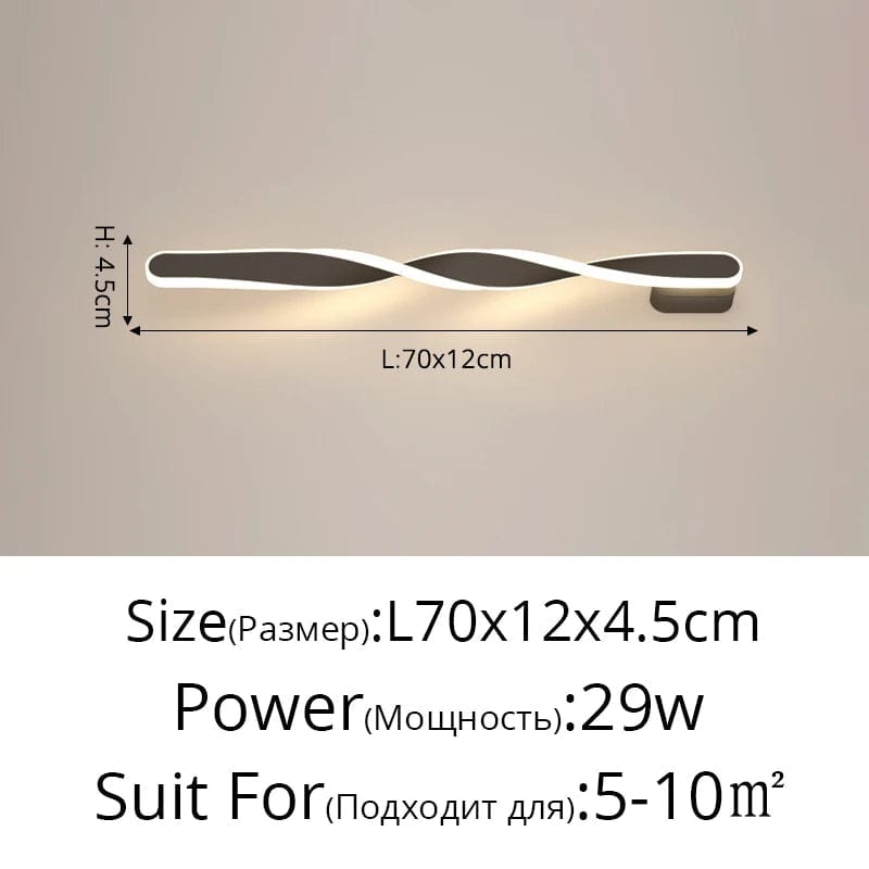 Applique murale LED Spirale Hailion : Illuminez votre intérieur avec créativité | Marco Lucetti