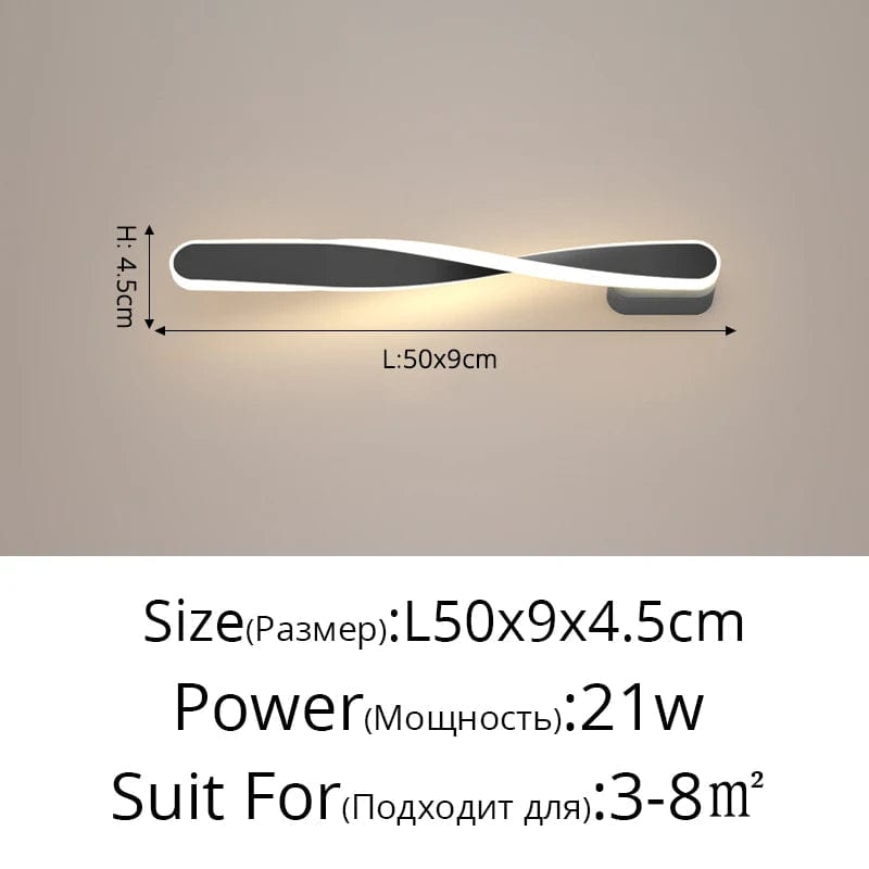 Applique murale LED Spirale Hailion : Illuminez votre intérieur avec créativité | Marco Lucetti