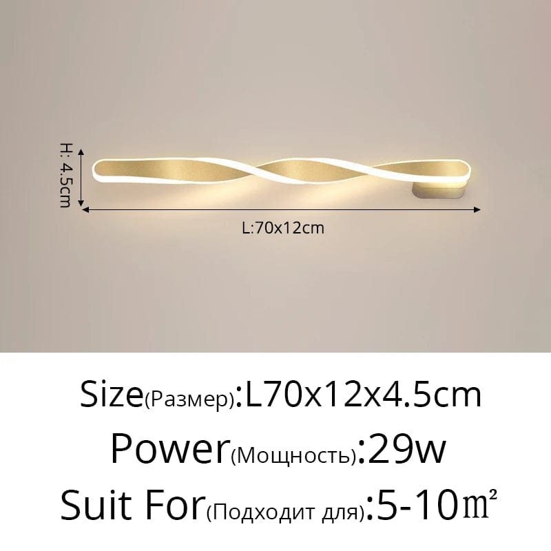 Applique murale LED Spirale Hailion : Illuminez votre intérieur avec créativité | Marco Lucetti