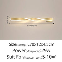 Applique murale LED Spirale Hailion : Illuminez votre intérieur avec créativité | Marco Lucetti