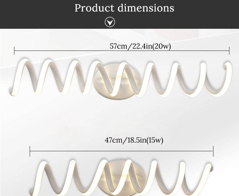 Applique murale LED Spiralight en aluminium | Marco Lucetti