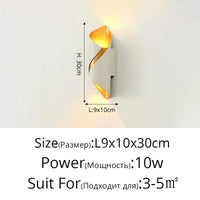 Applique Murale LED Spiralux Double-Tête Étanche pour Jardin et Balcon | Marco Lucetti