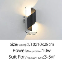 Applique Murale LED Spiralux Double-Tête Étanche pour Jardin et Balcon | Marco Lucetti