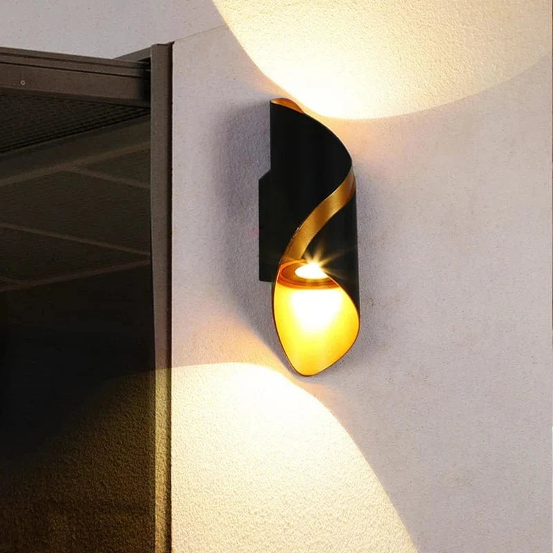Applique Murale LED Spiralux Double-Tête Étanche pour Jardin et Balcon | Marco Lucetti