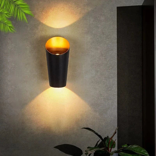 Applique Murale LED Spiralux Double-Tête Étanche pour Jardin et Balcon | Marco Lucetti
