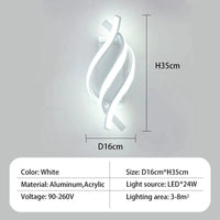 Applique murale LED Spiraluxe. | Marco Lucetti A-blanc 1 pièces / Blanc chaud (2700-3500K)